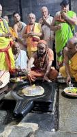H.H. Shrimat Sadyojat Shankarashram  Swamiji's  visit to  Shri Mahabaleshwar Temple - Gokarna (21st June 2023)